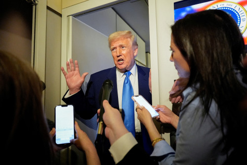 Trump says not looking at tariff pause, will talk to China