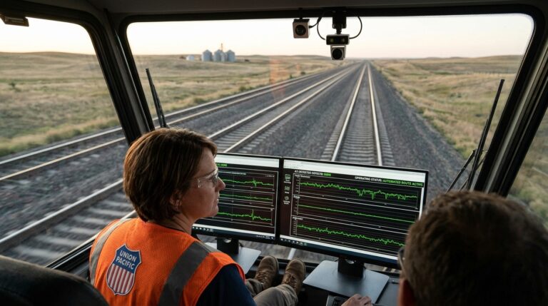 Union Pacific Hit Zero Derailments on Automated Routes. Stock Quiet.