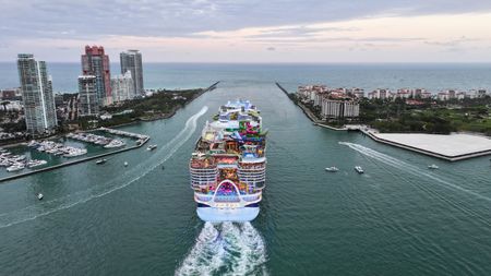 World’s largest cruise ship sets sail, bringing concerns about methane emissions